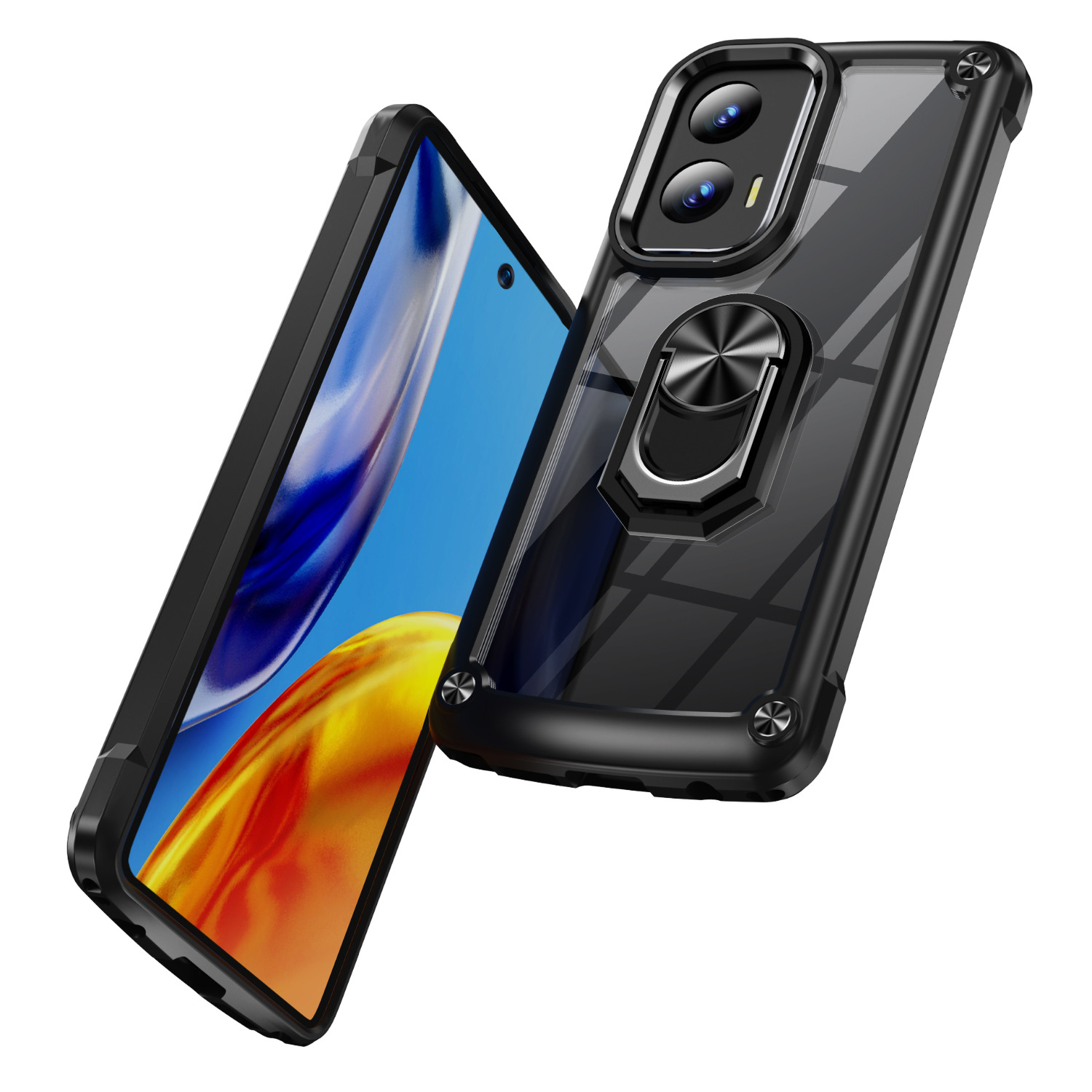 新款金翅鸟带指环支架二合一套啤手机壳适用moto gstylus-2024 5g