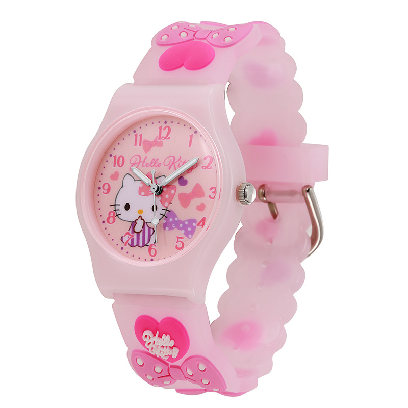 New Cute Cartoon Children's Watch Jelly Sanrio Primary School Student Watch Quartz Watch Gifts for Boys and Girls