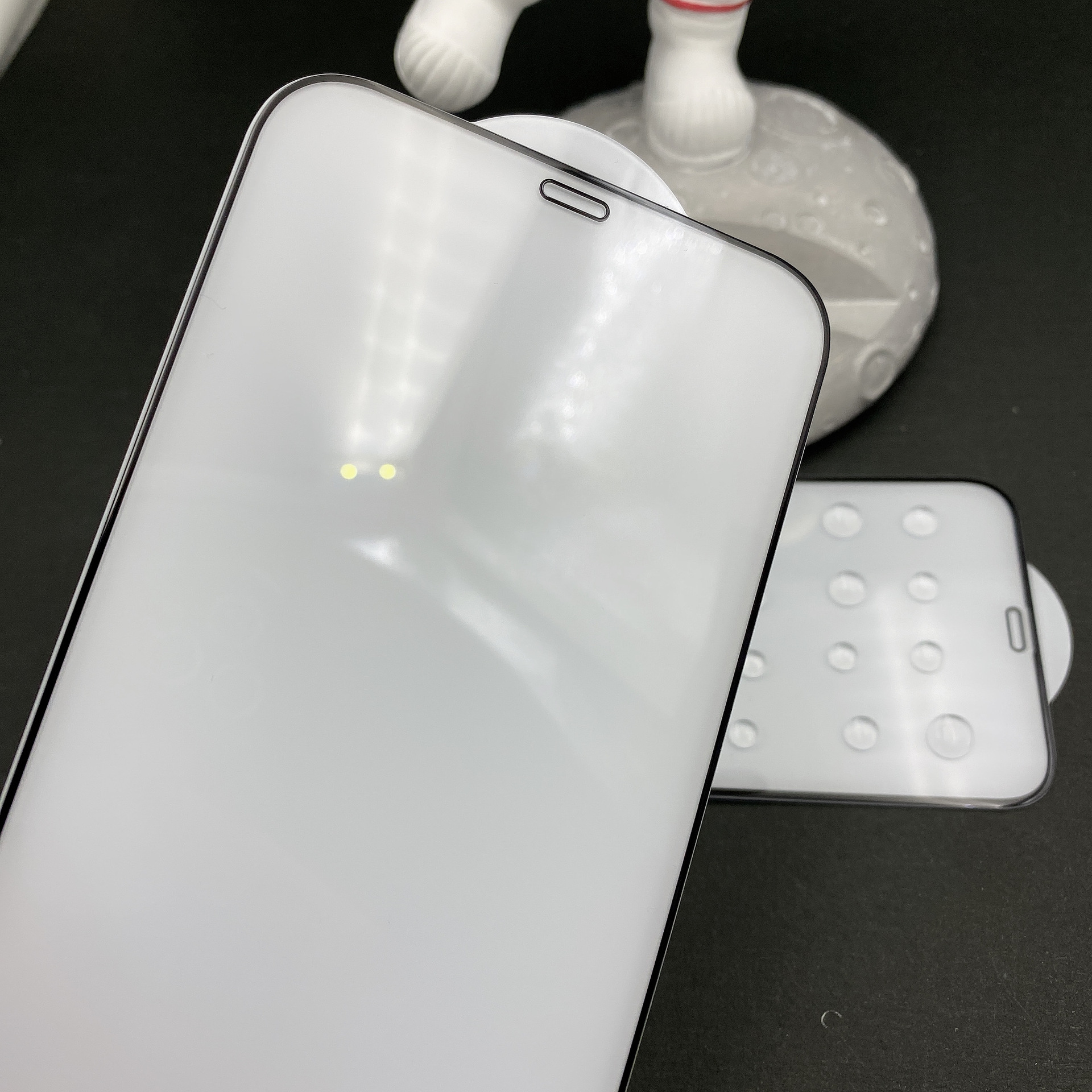 适用iphone12pro全覆盖丝印高清钢化膜苹果12promax满版保护贴