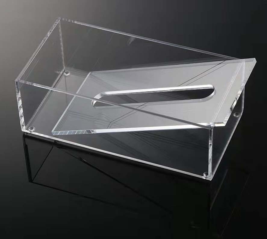 专业定制亚克力有机玻璃透明纸巾收纳盒长方形抽纸擦手展示盒