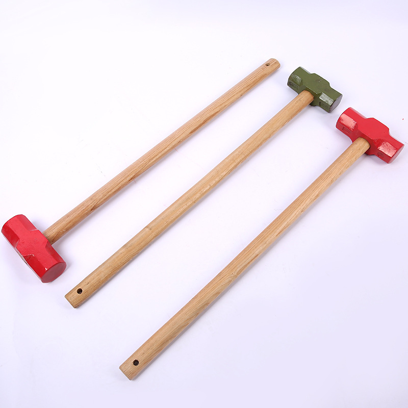 批发木柄八角锤 重型砸墙拆墙榔头 长柄木把石工锤榔头建筑锤