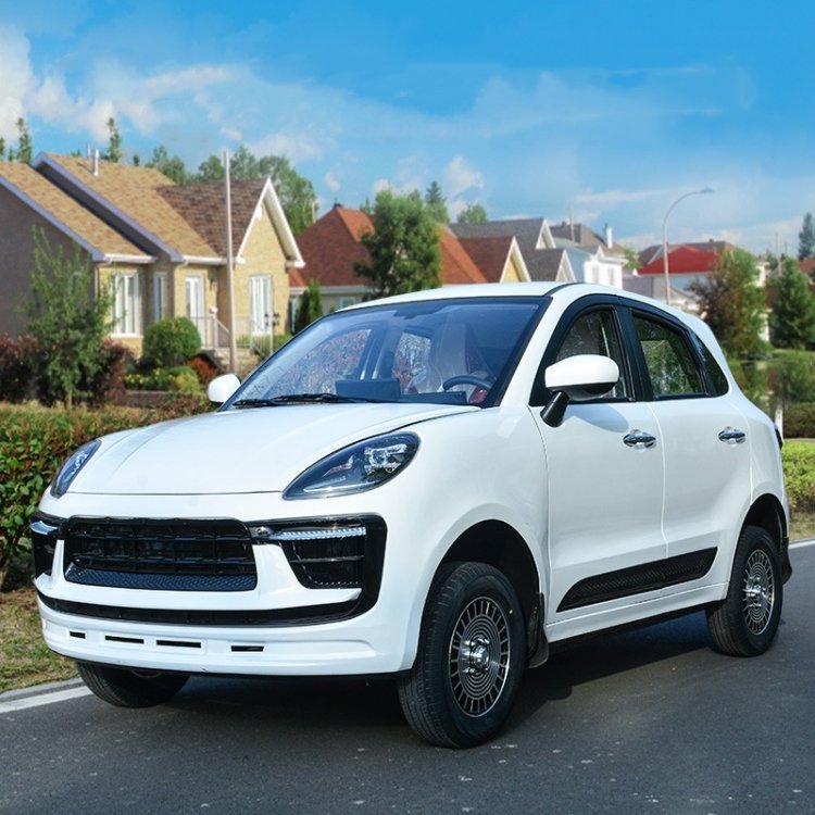 卡宴新款四轮电动车新能源老头乐女士家用代步车油电两用汽车