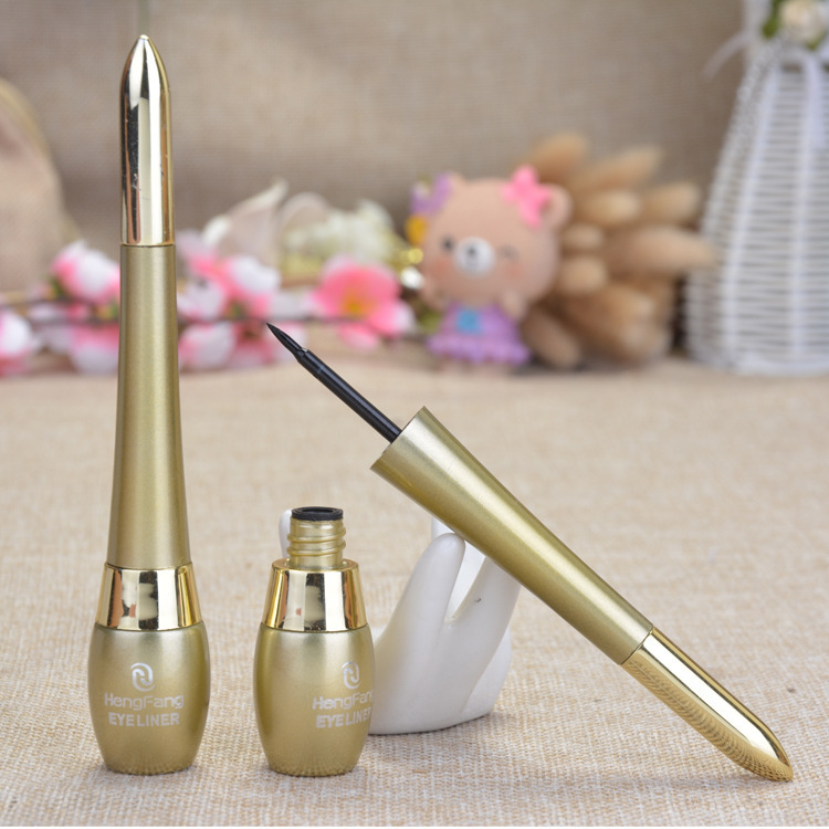 Hengfang Thick Black Liquid Eyeliner Eyebrow Pencil Two-in-One Combination Easy to Make up Not Easy to Smudge Fine Head Eyeliner Makeup