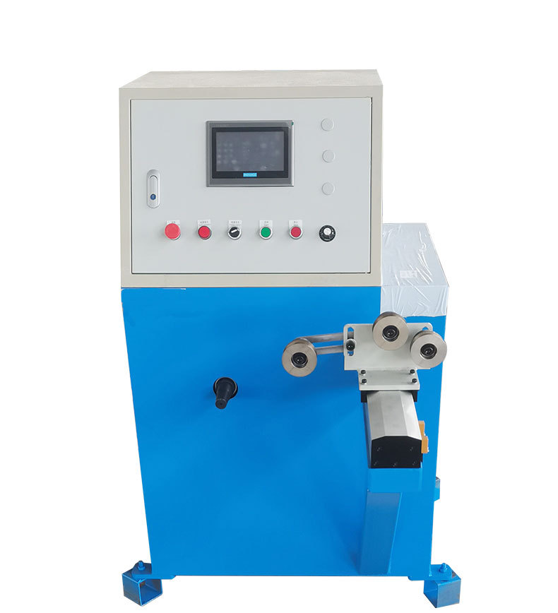 广树电线电缆光纤光缆小型线圈自动绕线机成圈机300成圈头打饼头