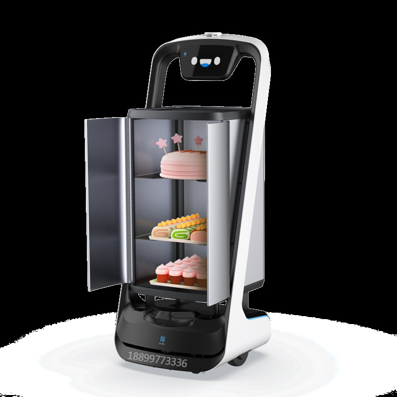 普渡欢乐送酒店餐厅多层智能送餐机器人送菜传菜上菜端菜跑堂迎宾