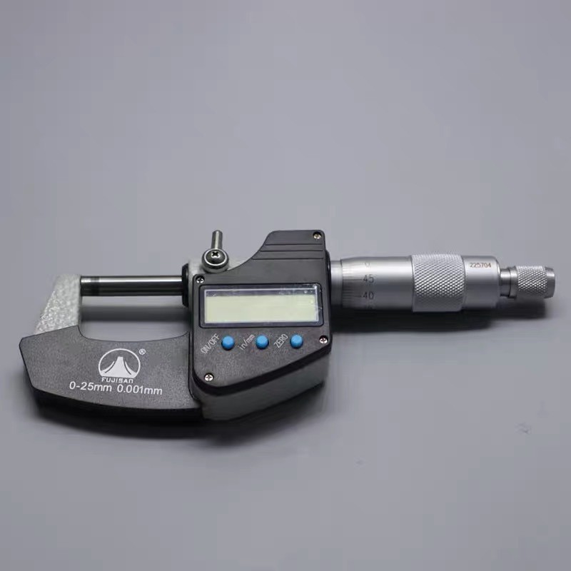 富基山数显外径千分尺0-25mm精度0.001mm数据输出螺旋测微器新款