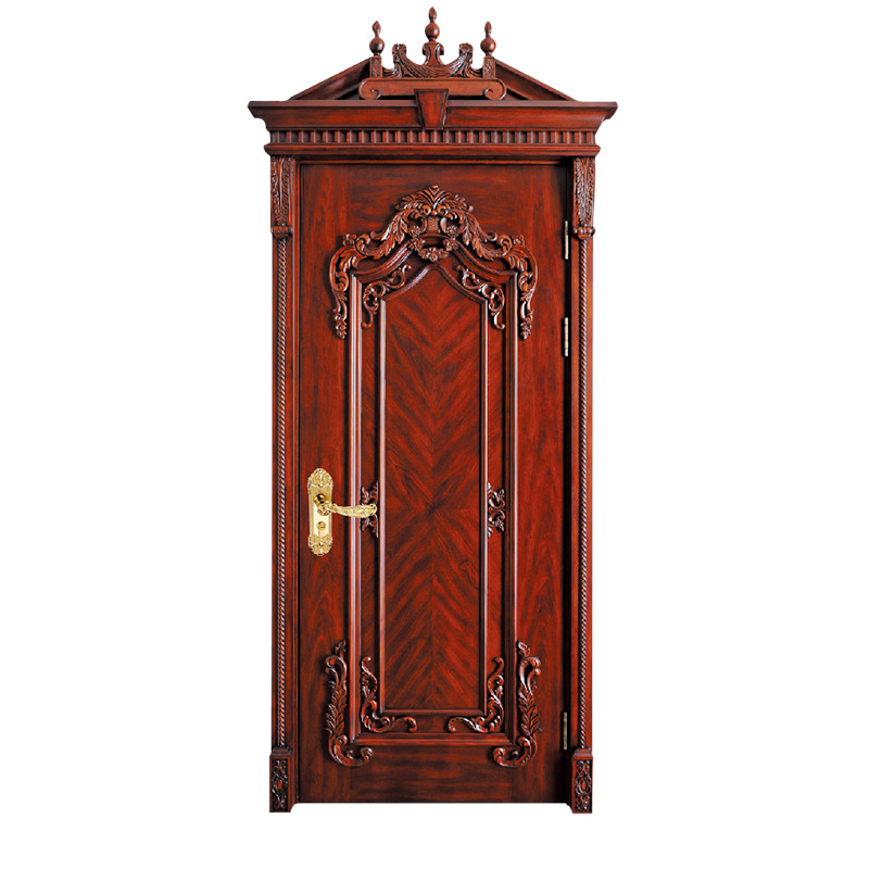 定制室内门 别墅用欧式套装门拼花实木烤漆门 新款雕花实木复合门