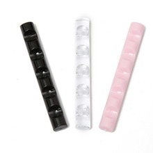 美甲工具亚克力透明粉色黑色笔架条美甲店用品光疗笔彩绘笔架