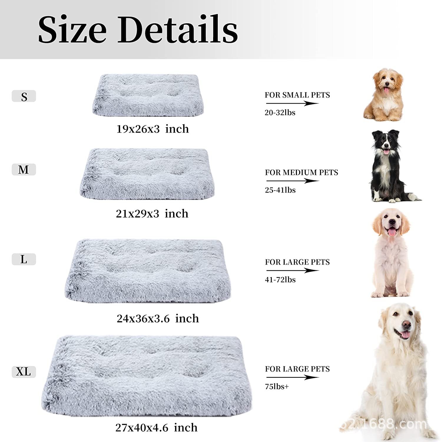 Amazon Cross-Border Pet Pad Pet Bed Pet Sofa Pet Bed Cat Nest Cat Mat Dog Bed Rectangular Wholesale