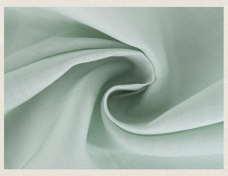 现货42#苎麻斜纹素色春夏女装连衣裙纯苎麻薄斜纹 电商快反面料