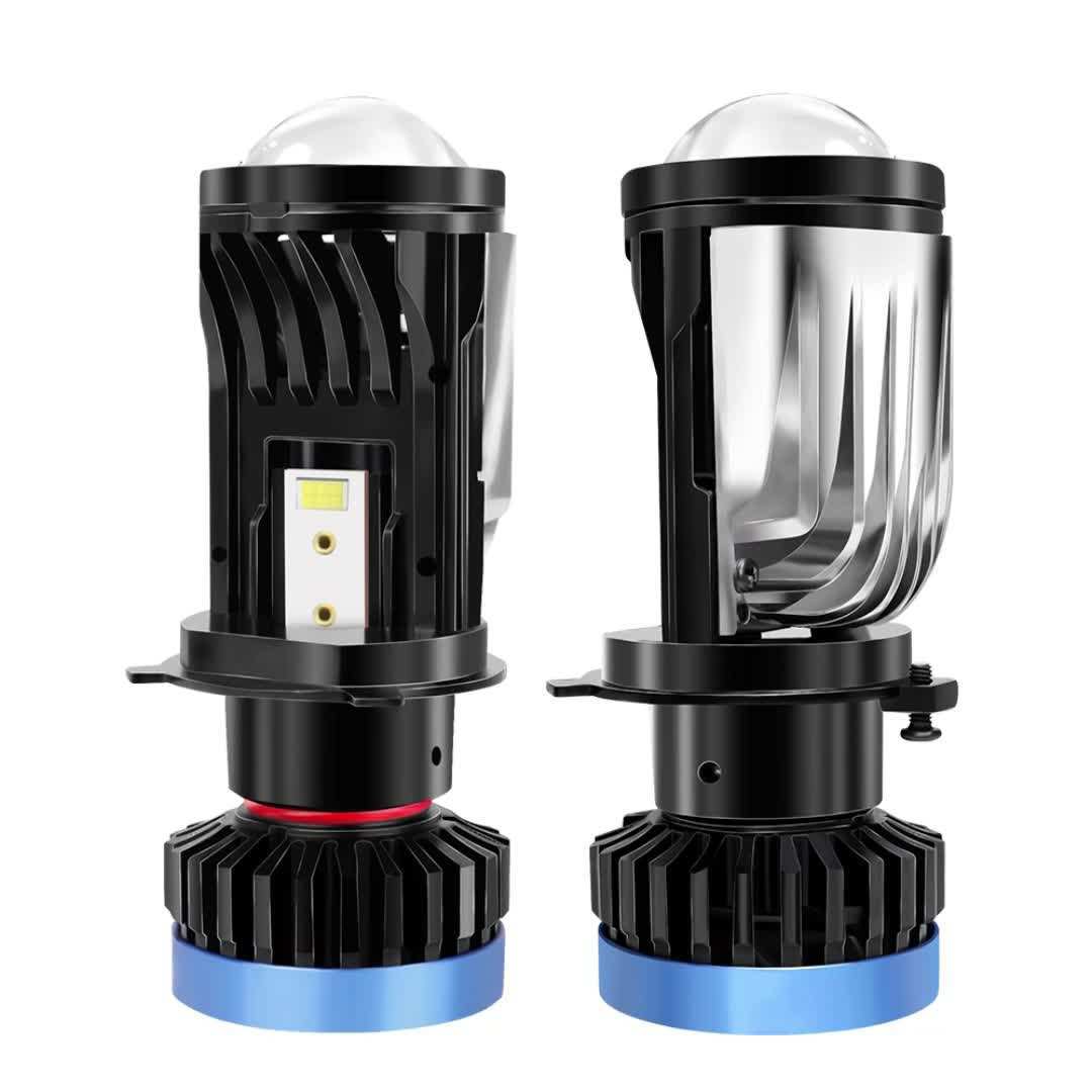 65W New High Power Y8h4 Lens Led Lamp Fish Eye Lamp H4 Led Lamp Dual Light Led Motorcycle Lamp