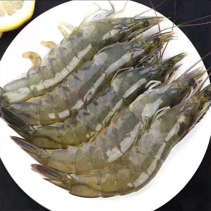 青虾白虾30/40净重3斤厄瓜多尔冷冻南美海虾大虾盐冻虾水产大冰虾