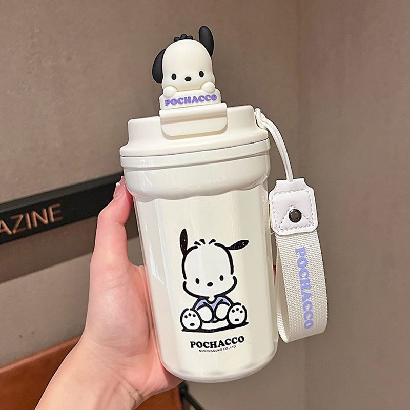 2023 New Sanrio Pacha Dog 316 Stainless Steel Vacuum Cup Girl's High-Looking Portable Coffee Water Cup