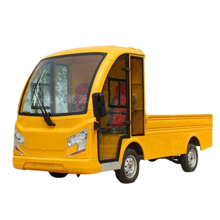 电动四轮皮卡小货车物流工地搬运车厂区运输车载重王拉货平板货车