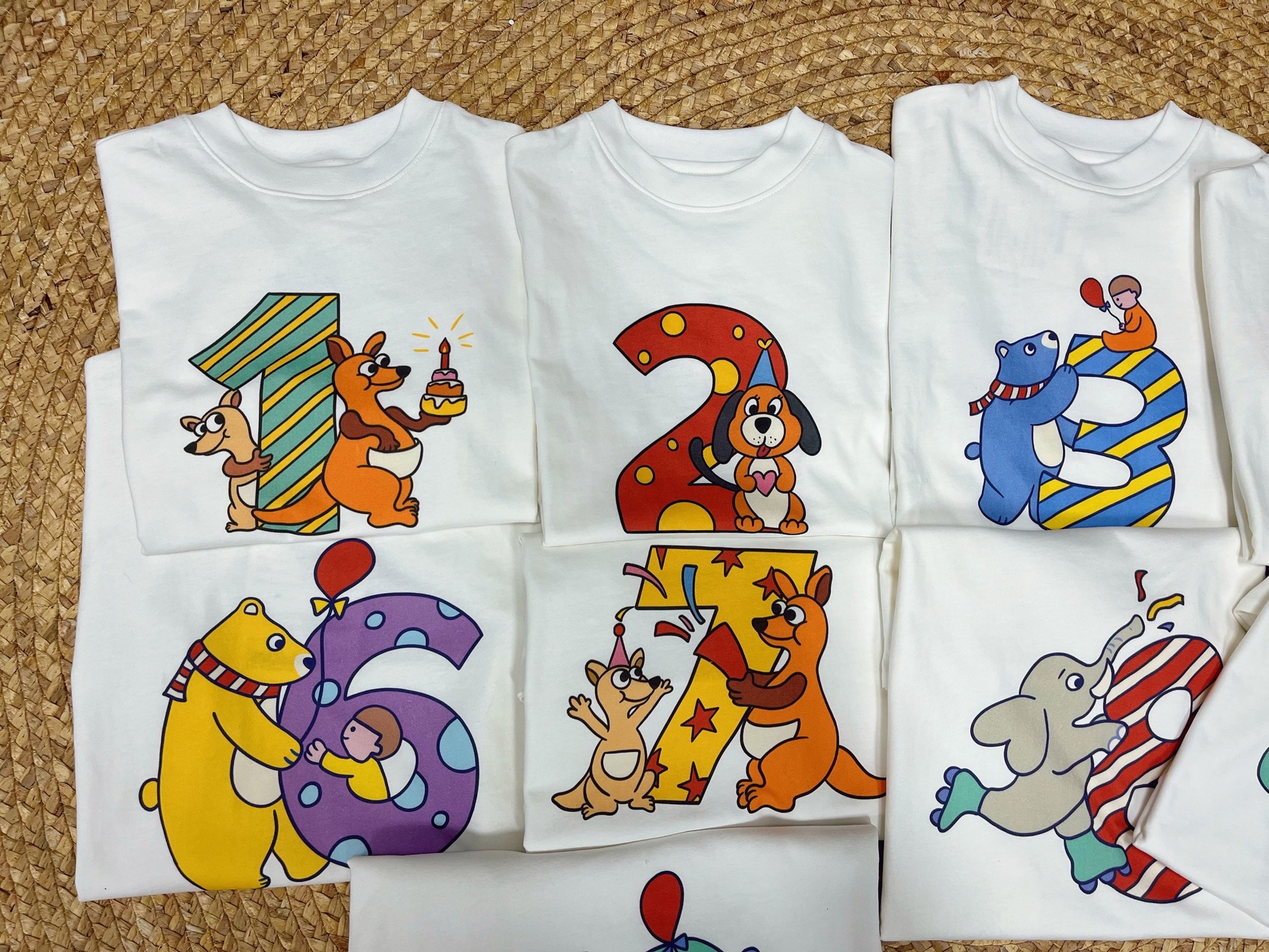 设计师款儿童涂鸦短袖儿童生日短袖男女童可爱彩绘短袖t恤-阿里巴巴