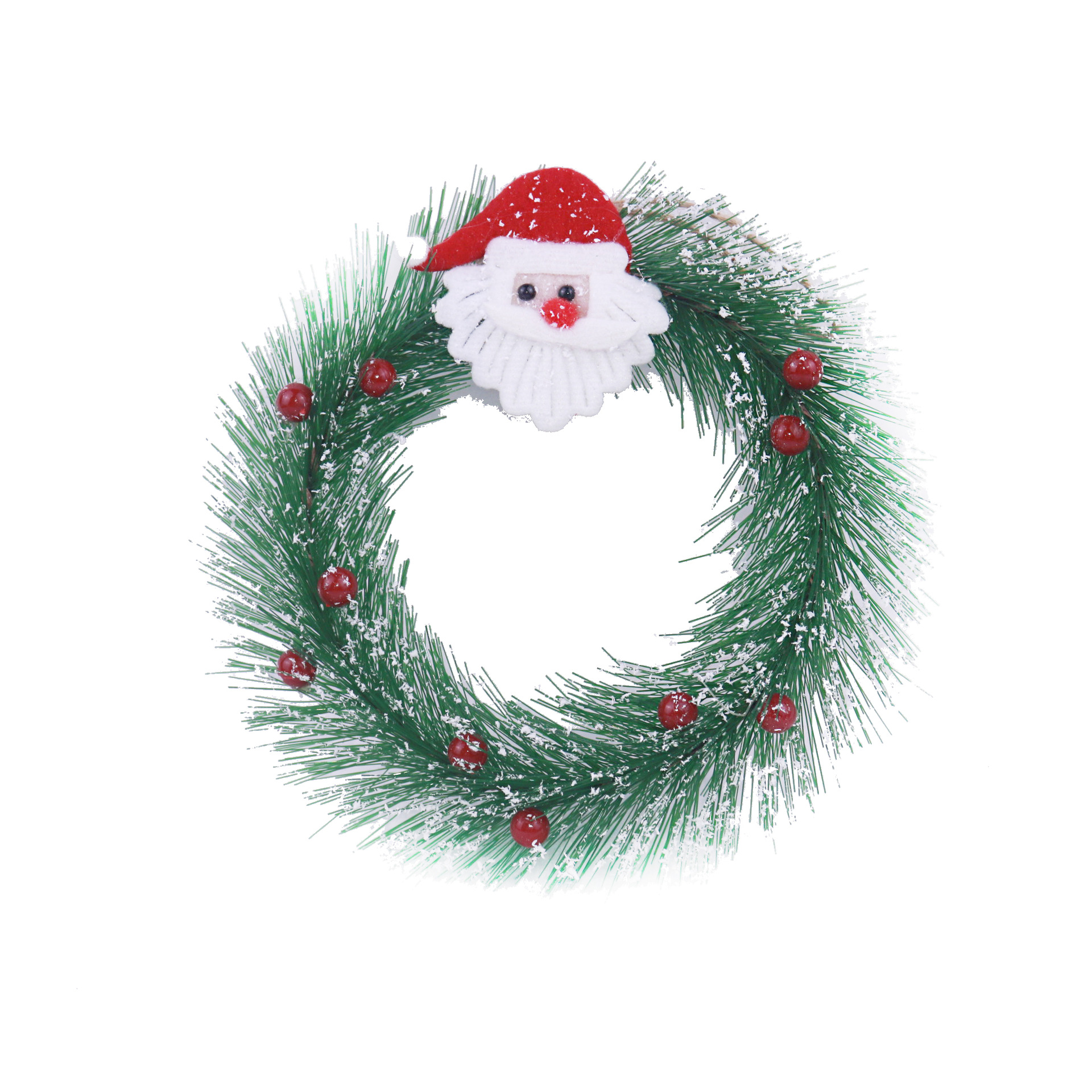 Christmas Garland Pendant 15/20/25cm Christmas Decorations Door Hanging Pendant Pvc Vine Ring Hotel Mall Layout