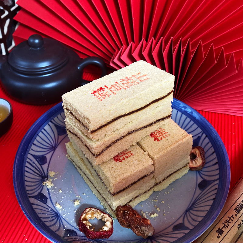 天津特产老城里绿豆糕传统老式北方绿豆糕微甜豆香甜点不油腻