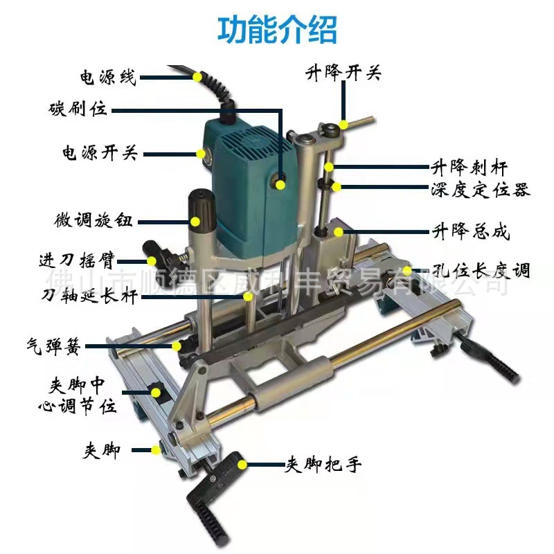 厂价直销木门锁榫眼机便携式木门锁孔机锁孔定位快准开孔容易