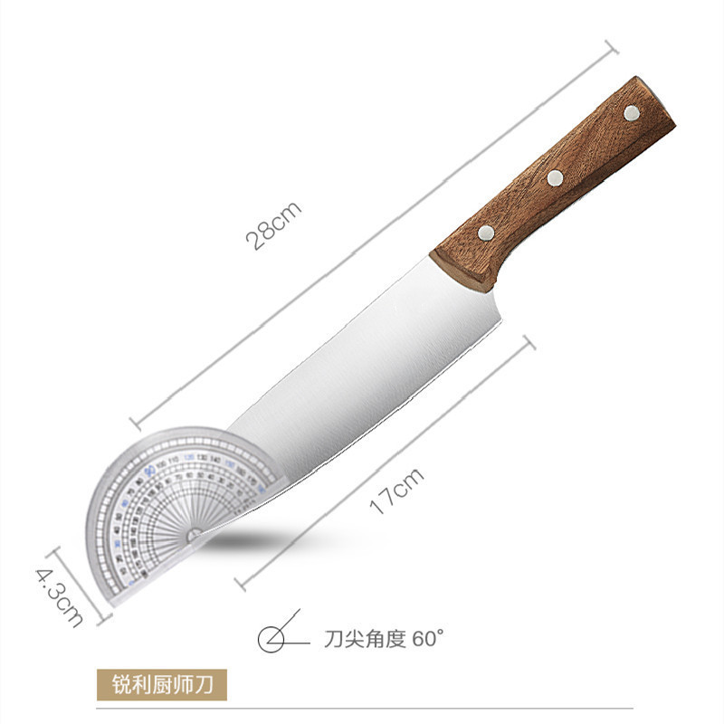 Household Bone Cutting Knife Stainless Steel Slicer Bone Chopping Knife Thickened Bone Chopping Knife Internet Celebrity Live Streaming on Kwai Sharp Kitchen Knife