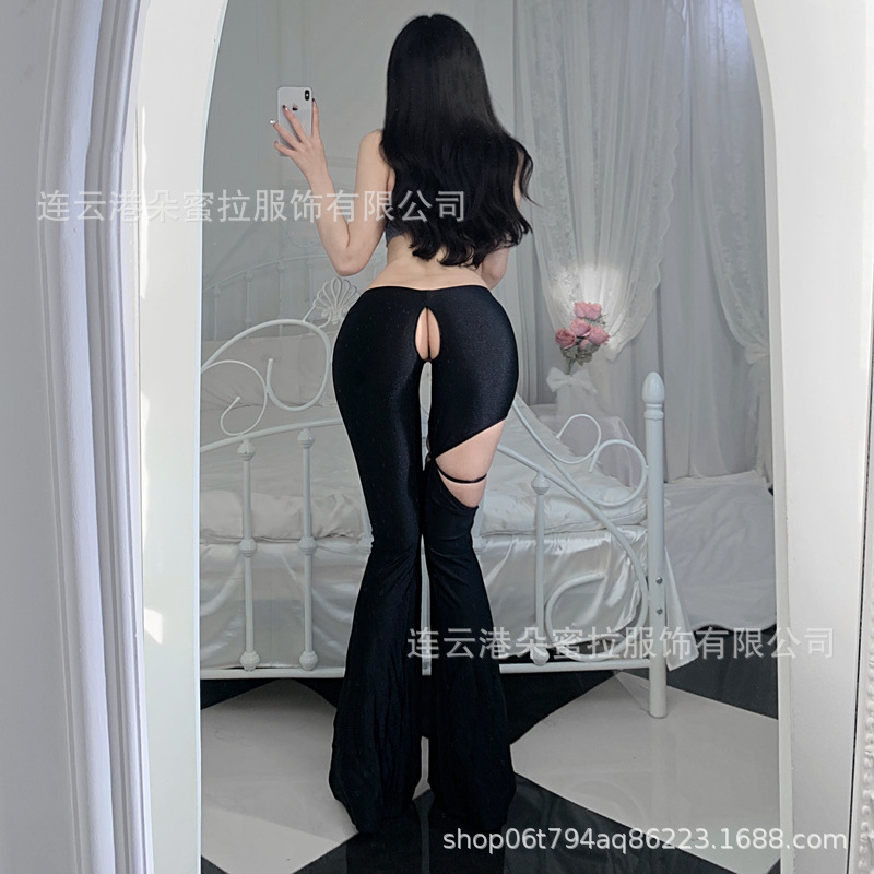 喇叭裤开裆