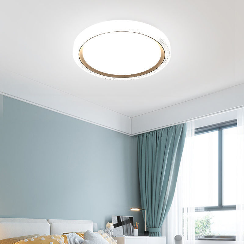 顶灯水晶灯卧室灯简约led吸顶灯书房客厅2023新款儿童房间灯圆形