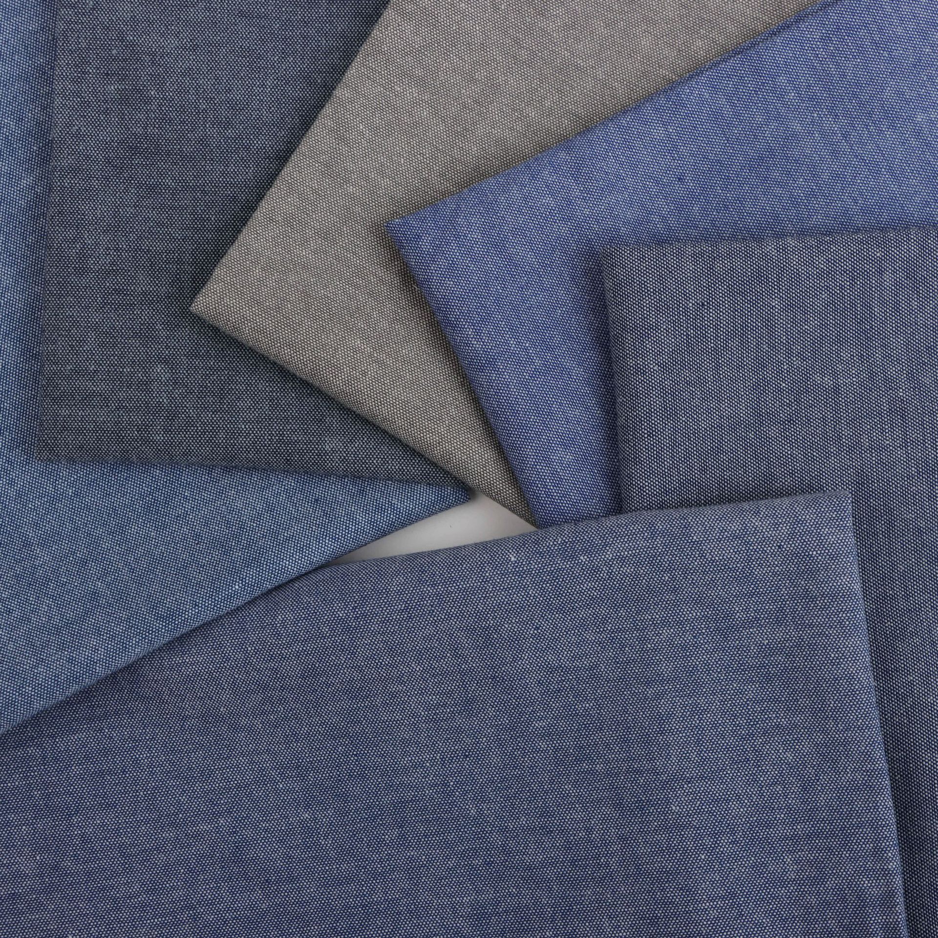 现货tc;cvc牛津纺青年布涤棉男女衬衫服装面料辅料高棉工装职业装