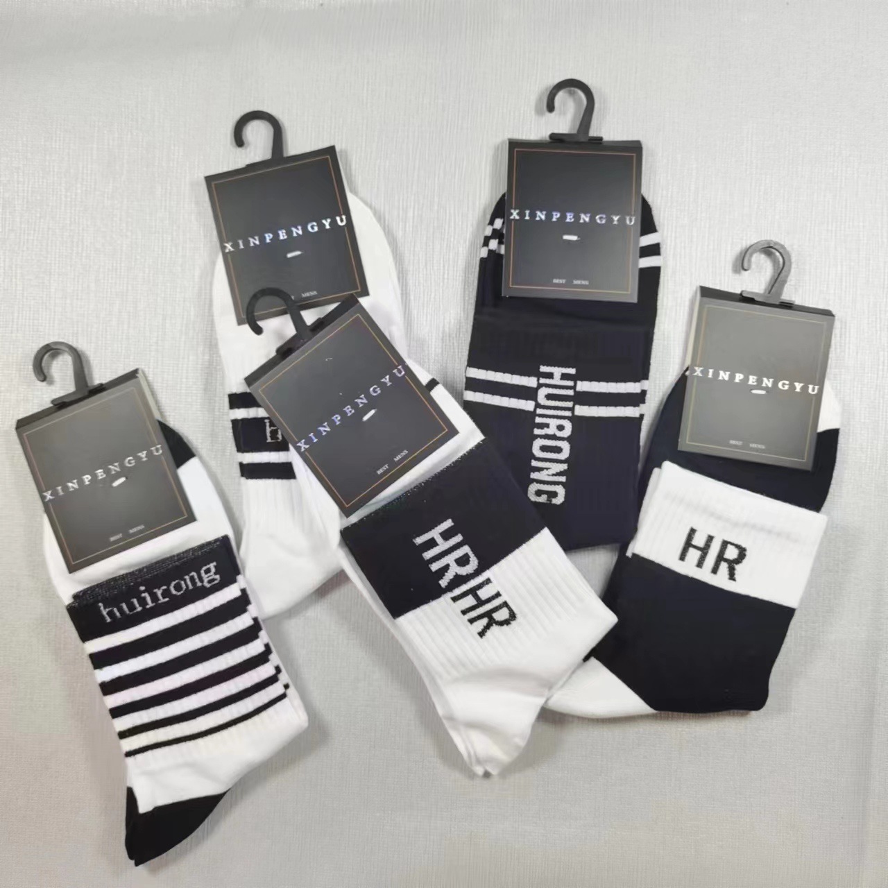 鑫诗雨袜子男女运动高橡筋秋冬款潮袜时尚中筒袜子满包邮袜子批发