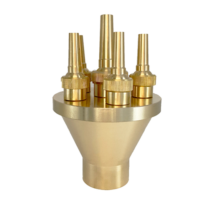 中心直上喷头全铜不锈钢直射水景景观喷泉庭院假山广场水池喷水头