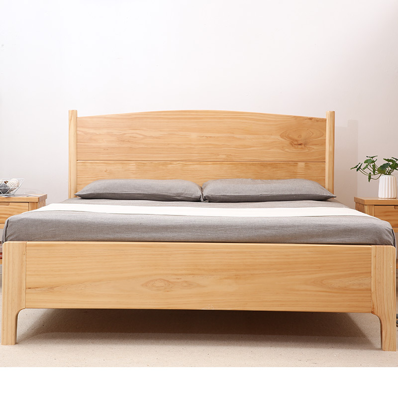 全实木床加厚松木床新西兰原木无漆无甲醛大床家具双人床单人床批