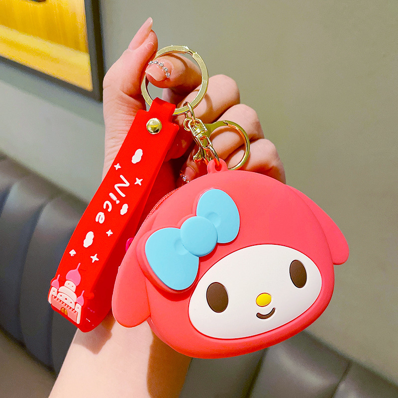 Sanrio Small Wallet Key Chain Cute Creative Coin Purse Key Pendants Multifunctional Bag Pendant Key Ring