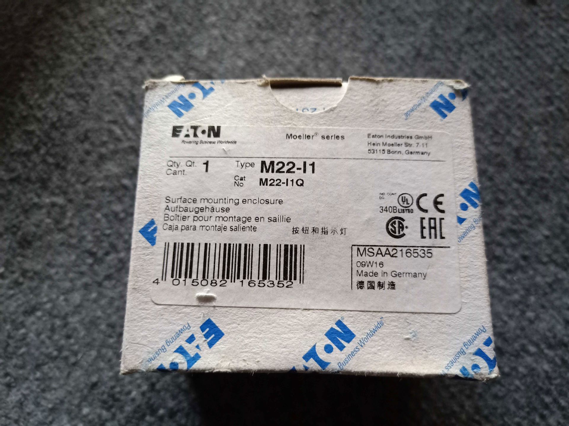 伊顿穆勒 m22-i1 一位按钮盒 1孔 进口 现货-阿里巴巴