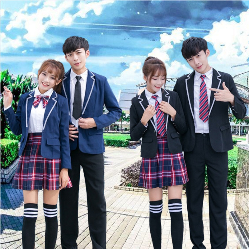 初高中学生校服西服套装韩版时尚正装秋季英伦学院风班服二件套女