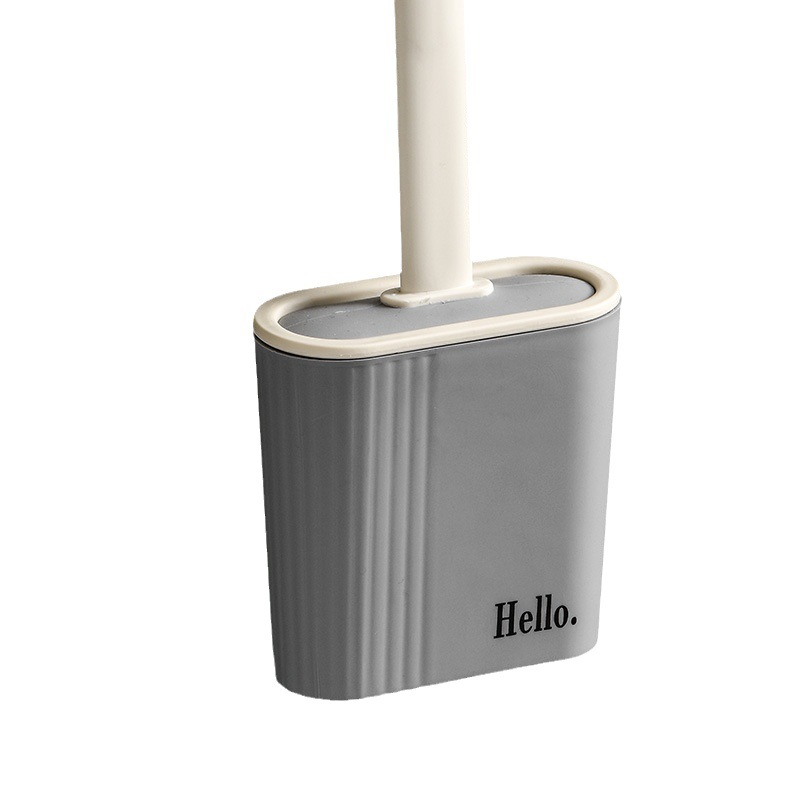 Simple Household Wall Toilet Brush No Dead Angle Wall-Mounted Punch-Free Cleaning Toilet Toilet Brush