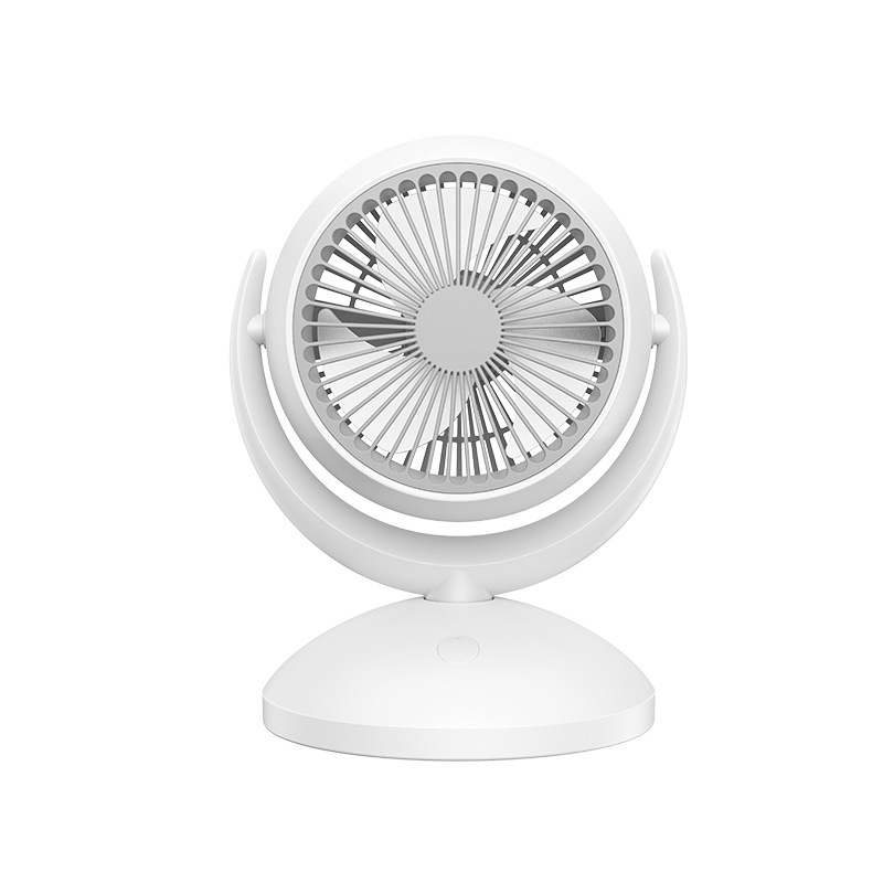 Air Circulator Household Portable Usb Rechargeable Small Fan Mute Mini Shaking Head Desktop Fan Wholesale