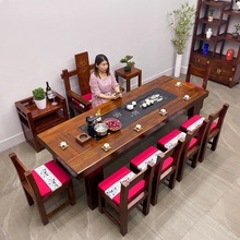 老船木茶桌椅组合客厅实木小茶桌家用办公室茶几套装一体功夫茶台