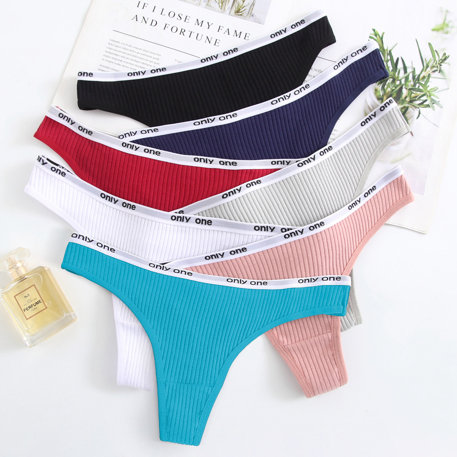 Women's Underwear Women's Pure Cotton Sexy Hot Temptation Sexy Feeling Low Waist Girl Thread T-Back Long-Term Supply