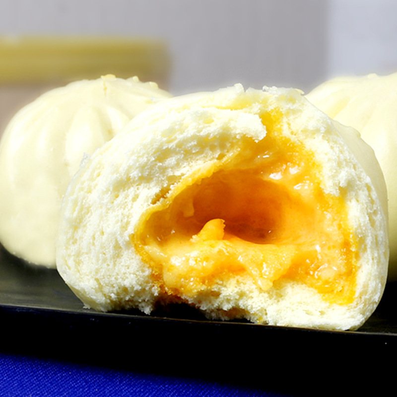 大笑流沙包 粤式咸蛋黄奶香流沙包早茶早餐食材半成品530g/12个