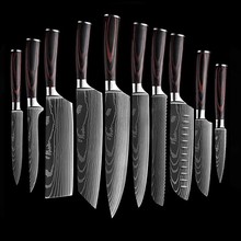 5CR15不锈钢菜刀组合套装厨师刀水果刀切片牛扒刀小菜刀厨房刀具