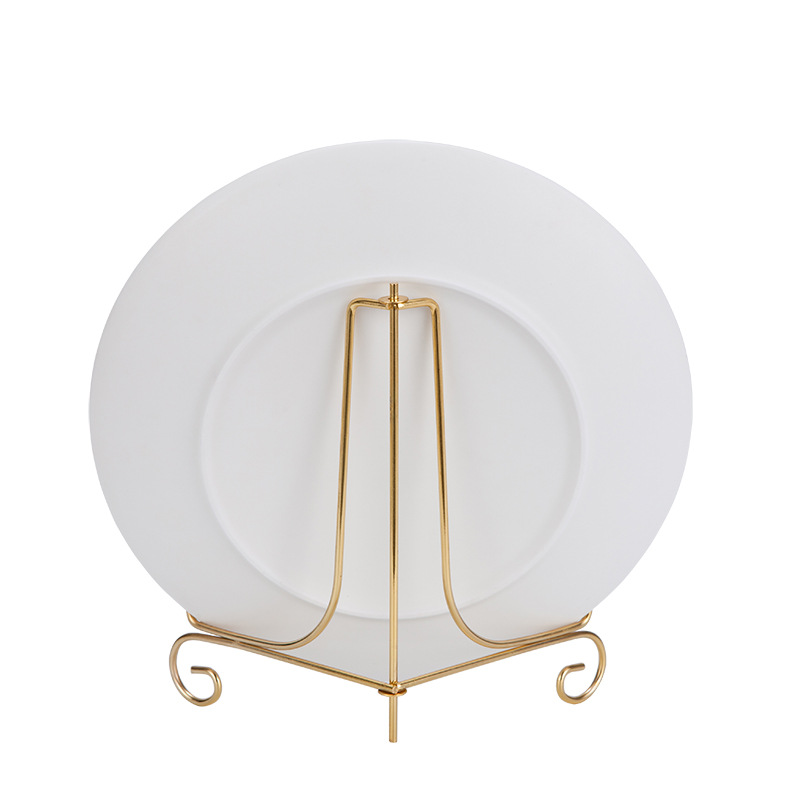 盘子展示支架欧美式轻奢画架法式家居软装饰品客厅玄关柜摆件底座