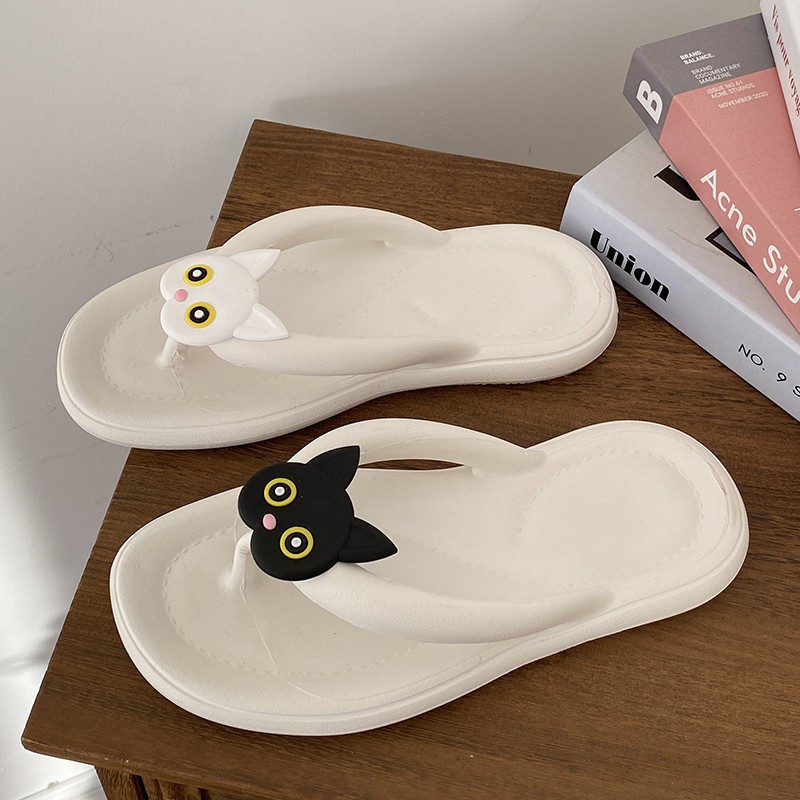 eva人字拖女夏外穿黑色夹脚拖鞋防滑浴室沙滩海边夹板夹趾游泳凉