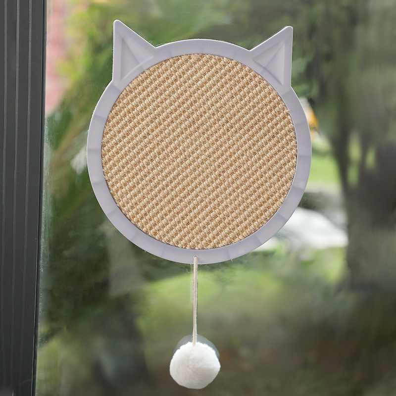 Modern Simple Cat Scratch Board Wear-Resistant Non-Chip Sisal Scratch-Resistant Cat Suction Cup Scratching Board Toy Pet Supplies