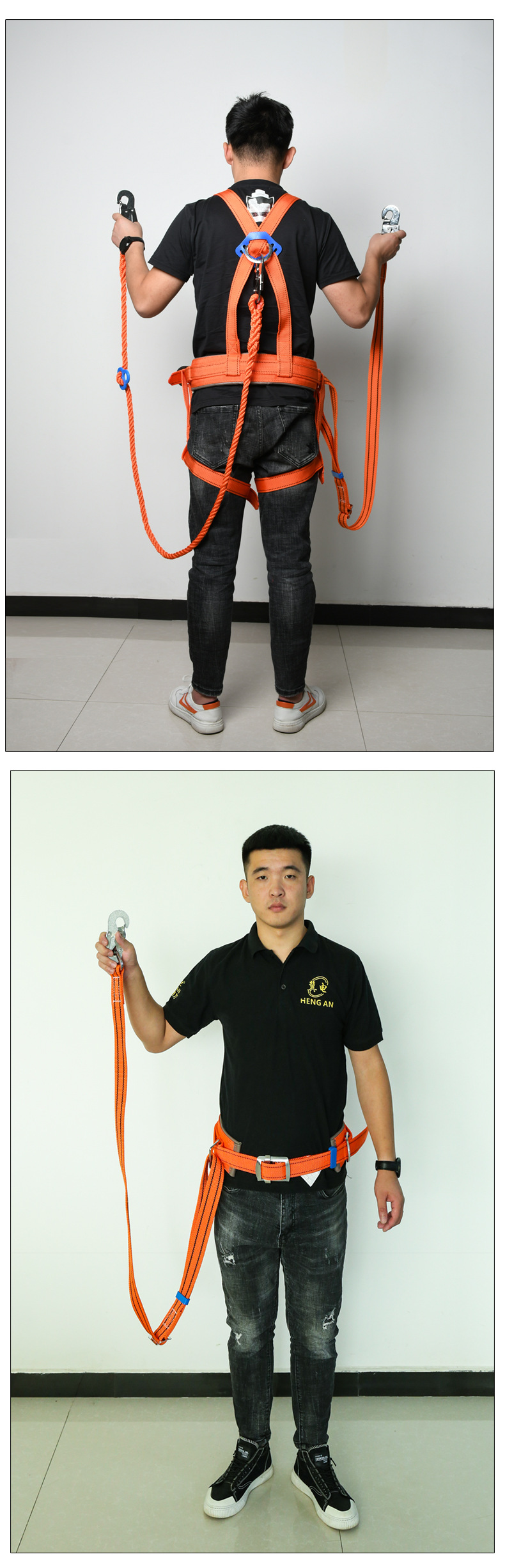高空作业安全带全身式安全带电工半身五点式腰带双背安全带安全绳