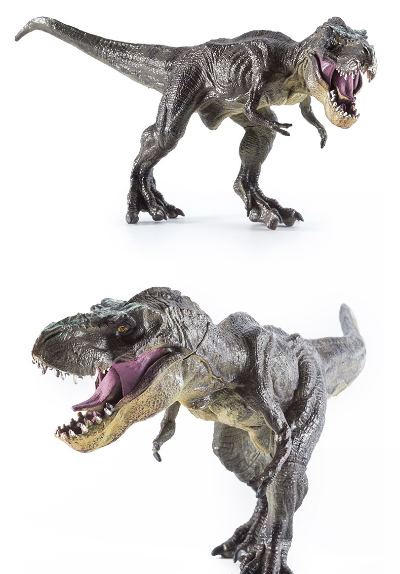 暴虐霸王龙实心塑胶仿真动物模型沧龙迅猛龙恐龙玩具男孩儿童批发