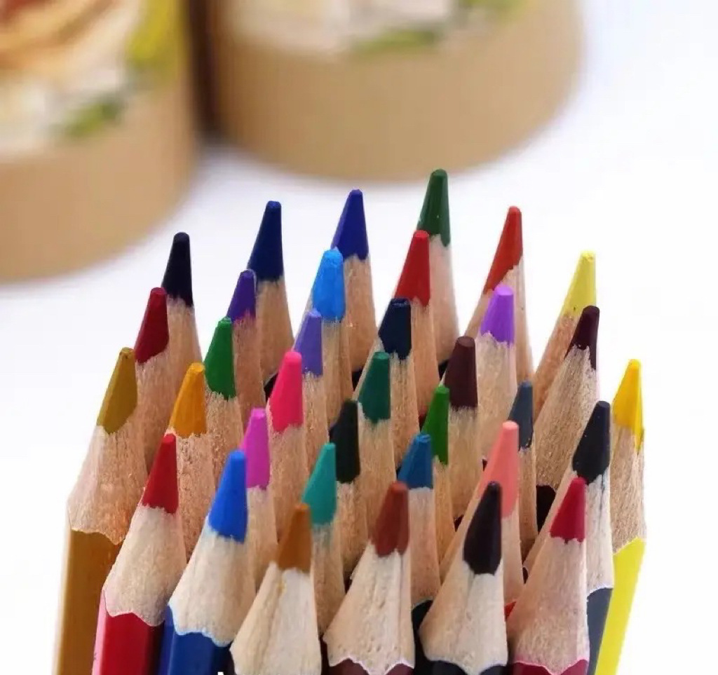 Classic Elementary School Student Colored Pencil Set 36 Color Children Stationery Pencil Paper Tube Pencil Cross-Border Wholesale