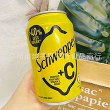 批发 香港版 Schweppes玉泉+C柠檬味汽水饮品碳酸饮料饮品330ml