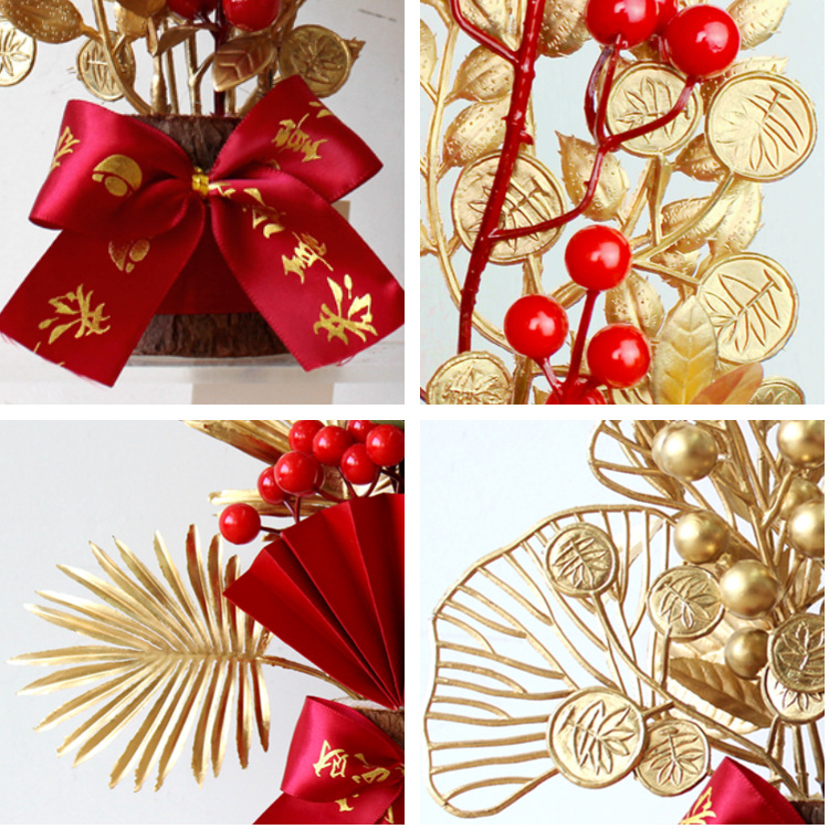 Spring Festival Housewarming and Moving Ornament Decoration New Year Chinese New Year Shopping Window Home Festive Decoration Supplies