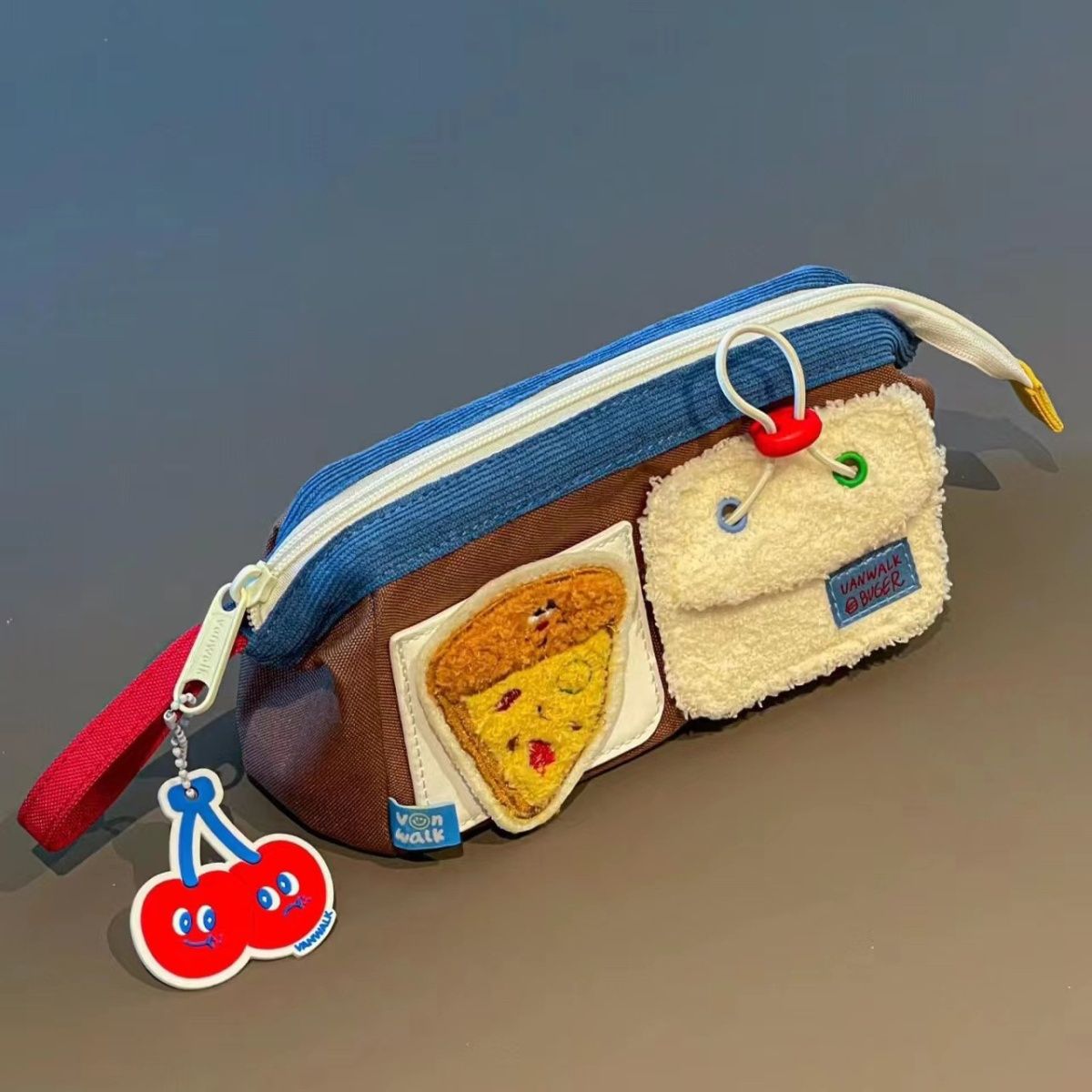 小熊汉堡 原创个性小熊食物笔袋可爱ins闺蜜文具拉链笔盒-阿里巴巴