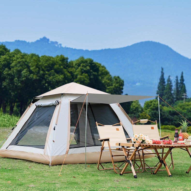 帐篷户外便携式折叠野餐野外露营加厚防雨自动弹开野营装备