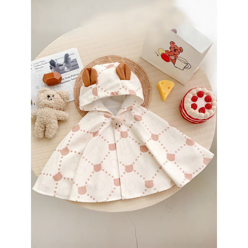 宝宝斗篷风衣儿童春款新款小外套网男女婴儿披风春秋外出挡风-阿里巴