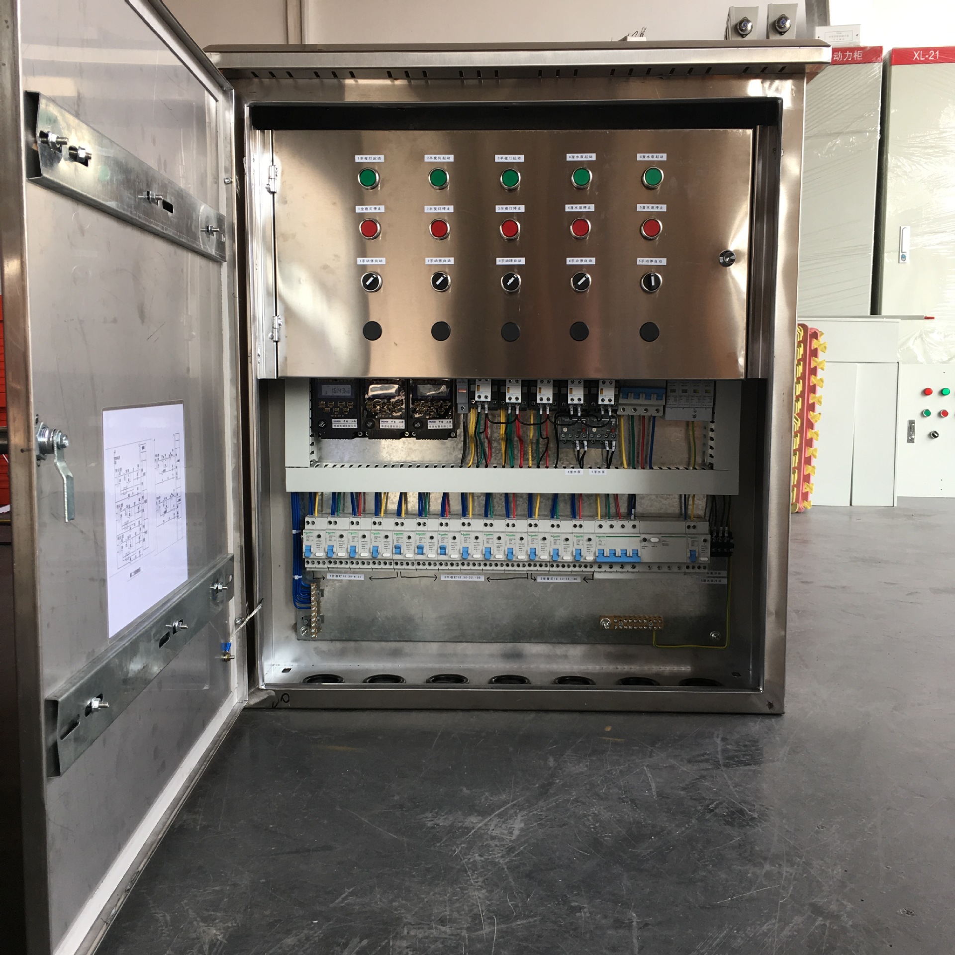 施耐德配电箱现货不锈钢路灯控制箱生产厂家定制201/304不锈钢